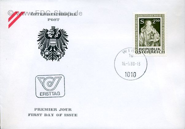 Ersttagsbrief Österreich Mi-Nr: 1642, Kongreß der benediktinischen Orden Österreichs