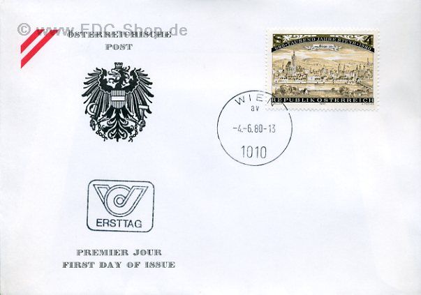 Ersttagsbrief Österreich Mi-Nr: 1645, 100 Jahre Stadt Steyer