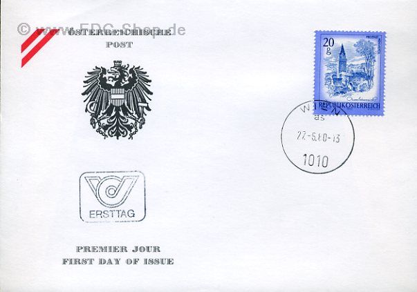 Ersttagsbrief Österreich Mi-Nr: 1649, Freimarke; Schönes Österreich