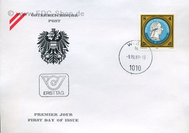Ersttagsbrief Österreich Mi-Nr: 1685, 200 Jahre Toleranzedikt