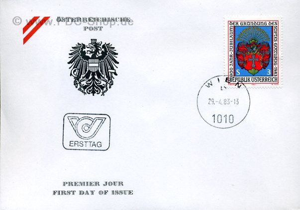 Ersttagsbrief Österreich Mi-Nr: 1737, 900 Jahre Stift Göttweig