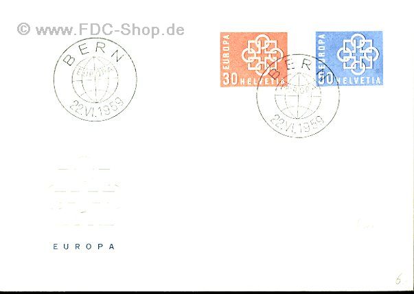 Ersttagsbrief Schweiz Mi-Nr: 678-680, Europa