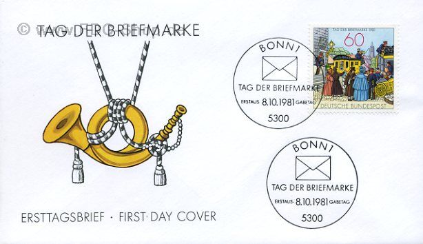 Ersttagsbrief BUND Mi-Nr: 1112, Tag der Briefmarke