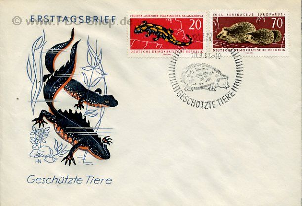 Ersttagsbrief DDR Mi-Nr: 979+982, Geschützte Tiere
