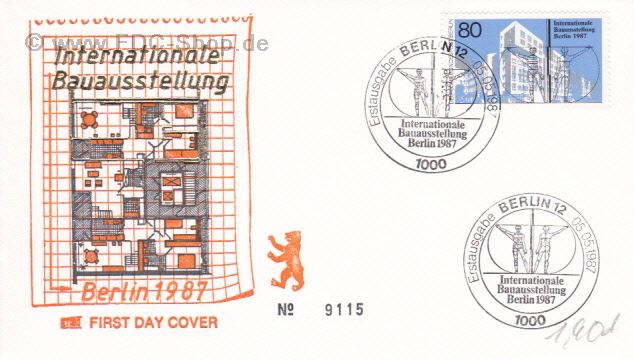 Ersttagsbrief BERLIN Mi-Nr: 785, Internationale Bauausstellung (IBA), Berlin