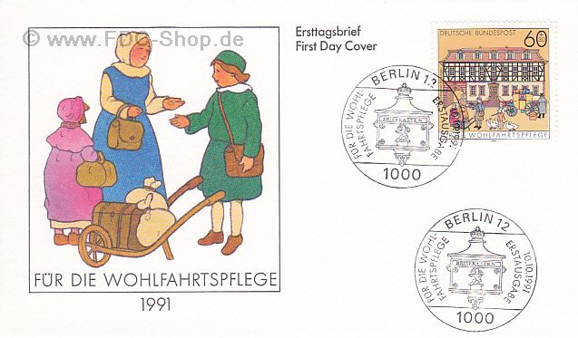 Ersttagsbrief BUND Mi-Nr: 1564, Wohlfahrt: Historische Posthäuser in Deutschland