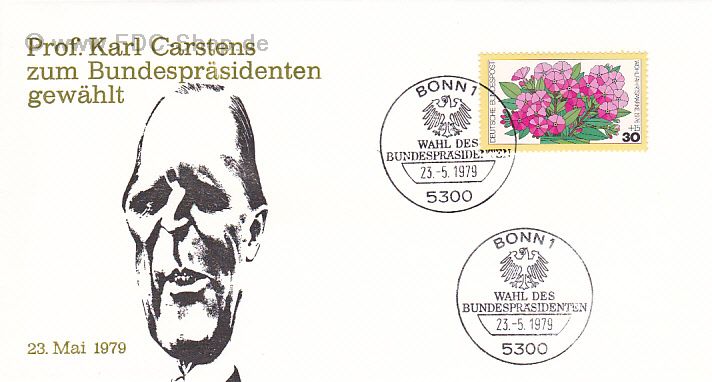 Sonderbrief BUND Mi-Nr: 904, Wahl zum Bundespräsidenten; Prof. Karl Carstens