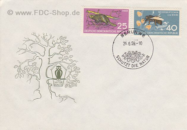 Ersttagsbrief DDR Mi-Nr: 691-692, Naturschutz