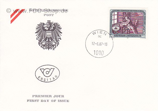 Ersttagsbrief Österreich Mi-Nr: 1888, Internationaler Kongreß der Graveure und Flexographen, Wien