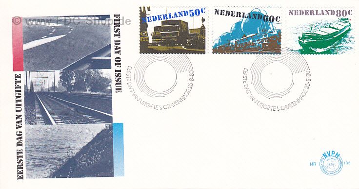 Ersttagsbrief Niederlande Mi-Nr: 1165-1167, Verkehr und Transport