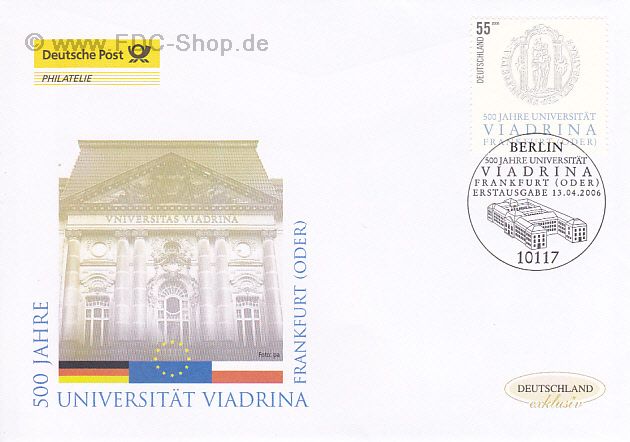 Ersttagsbrief BUND Mi-Nr: 2533, 500 Jahre Universität Viadrina, Frankfurt (Oder)