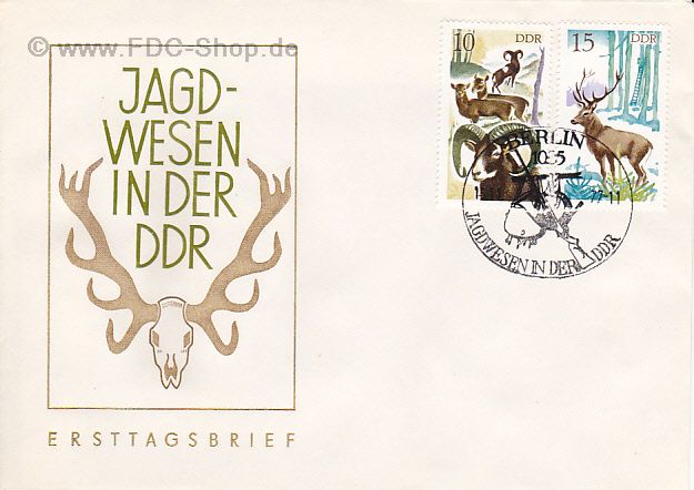 Ersttagsbrief DDR Mi-Nr: 2270+2271, Jagdwesen