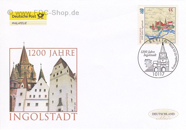 Ersttagsbrief BUND Mi-Nr: 2526, 1200 Jahre Ingolstadt