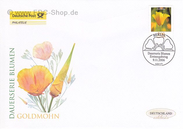 Ersttagsbrief BUND Mi-Nr: 2568, Freimarke: Blumen; Goldmohn