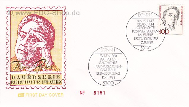 Ersttagsbrief BUND Mi-Nr: 1390, Freimarke; Frauen der Deutschen Geschichte, Therese Giese