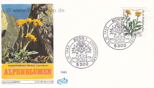 Ersttagsbrief BUND Mi-Nr: 1189, Wohlfahrt: Gefährdete Alpenblumen