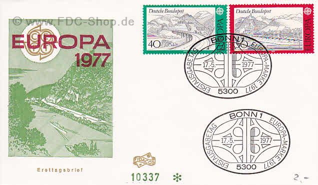 Ersttagsbrief BUND Mi-Nr: 934-935, Europa: Landschaften