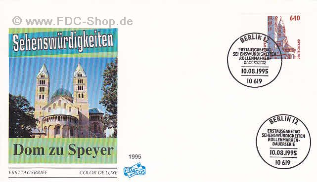Ersttagsbrief BUND Mi-Nr: 1811, Freimarke: Sehenswürdigkeiten; Dom zu Speyer (SS Berlin)