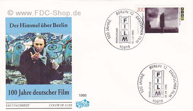Ersttagsbrief BUND Mi-Nr: 1817, 100 Jahre Deutscher Film: Filmszenen; Der Himmel über Berlin (SS Berlin)