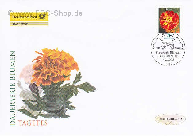 Ersttagsbrief BUND Mi-Nr: 2471, Freimarke: Blumen; Hohe Studentenblume