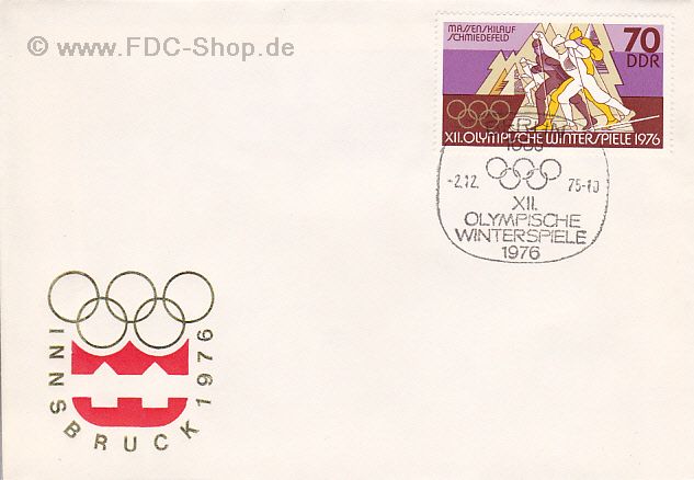 Ersttagsbrief DDR Mi-Nr: 2104, Olympische Winterspiele, Innsbruck