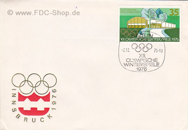 Ersttagsbrief DDR Mi-Nr: 2103, Olympische Winterspiele, Innsbruck