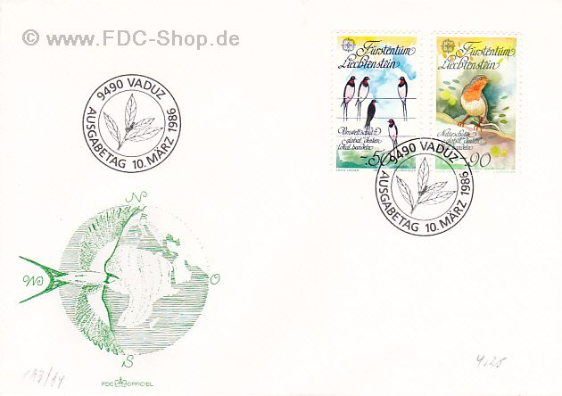 Ersttagsbrief Liechtenstein Mi-Nr: 833-834, Europa: Natur- und Umweltschutzjahr