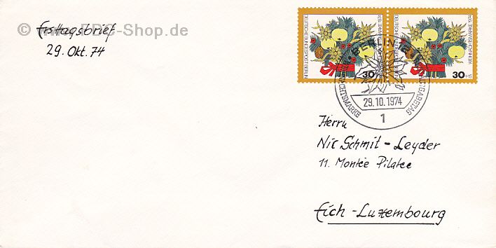 Ersttagsbrief BERLIN Mi-Nr: 481, Weihnachten