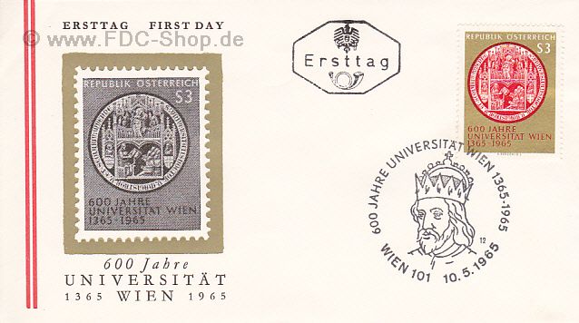 Ersttagsbrief Österreich Mi-Nr: 1180, 600 Jahre Universität Wien