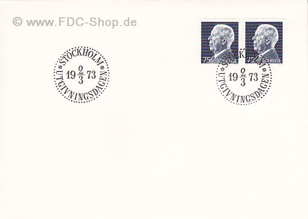 Ersttagsbrief Schweden Mi-Nr. 779, Freimarken: König Gustav VI. Adolf