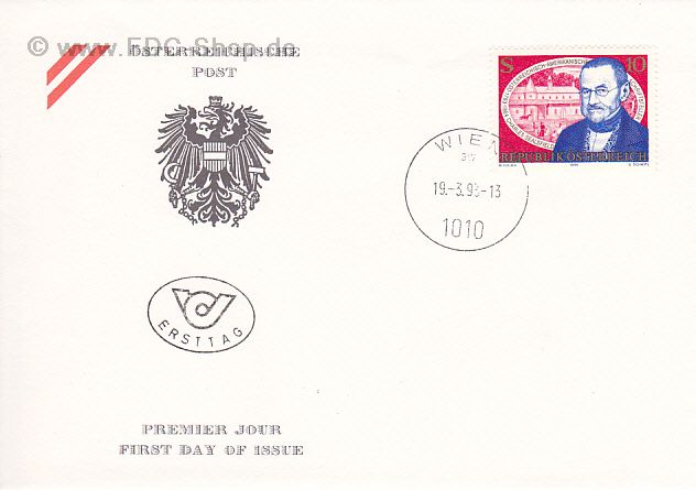 Ersttagsbrief Österreich Mi-Nr: 2090, 200. Geburtstag von Charles Sealsfield