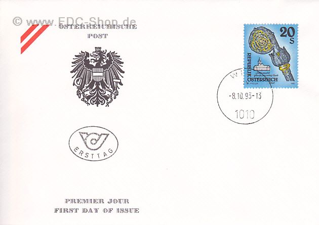 Ersttagsbrief Österreich Mi-Nr: 2109, Freimarke: Kunstwerke aus Stiften und Klöstern