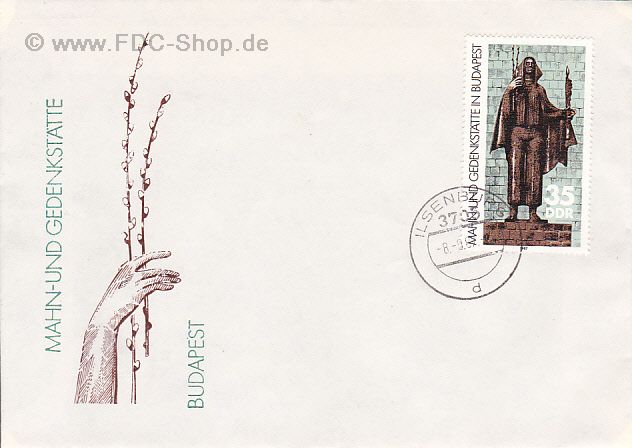 Ersttagsbrief DDR Mi-Nr: 3122, Internationale Mahn- und Gedenkstätten