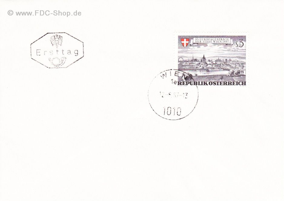 Ersttagsbrief Österreich Mi-Nr: 1241, Europagespräche der Stadt Wien