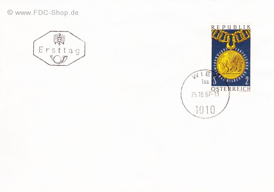 Ersttagsbrief Österreich Mi-Nr: 1248, 275 Jahre Akademie der bildenden Künste, Wien