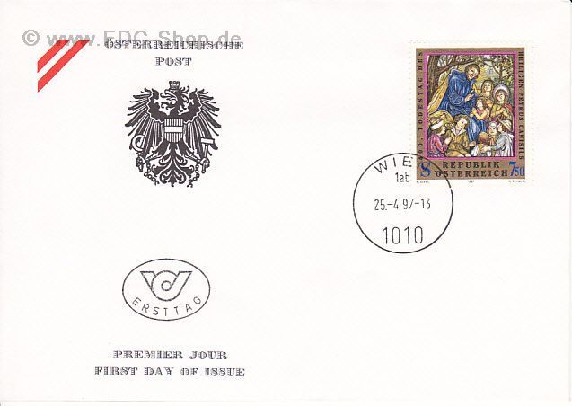 Ersttagsbrief Österreich Mi-Nr: 2215, 400. Todestag des hl. Petrus Canisius