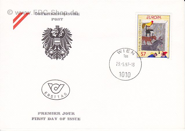 Ersttagsbrief Österreich Mi-Nr: 2221, Europa: Sagen und Legenden