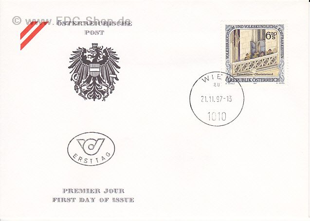 Ersttagsbrief Österreich Mi-Nr: 2237, Volksbrauchtum und volkskundliche Kostbarkeiten