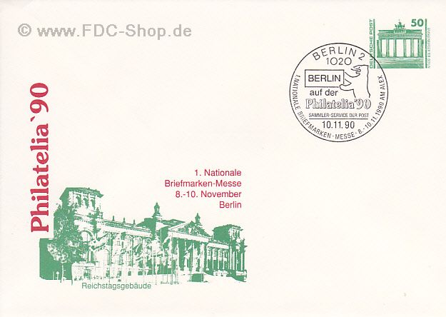 Ganzsache Brief DDR Mi-Nr: 3346, Freimarken: Bauwerke und Denkäler