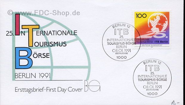 Ersttagsbrief BUND Mi-Nr: 1495, Internationale Tourismusbörse (ITB), Berlin