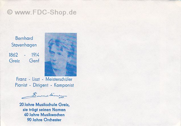 Sonderbriefumschlag DDR, Bernhard Stevenhagen