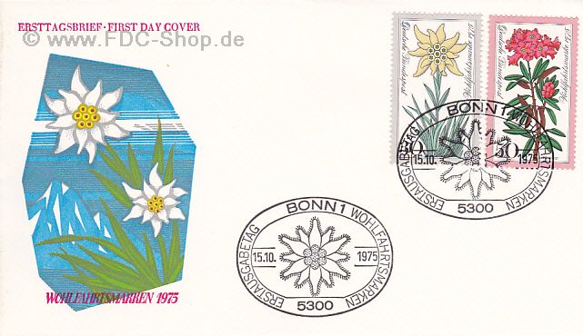 Ersttagsbrief BUND Mi-Nr: 867+869, Wohlfahrt: Alpenblumen
