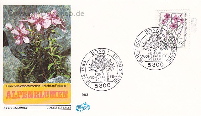 Ersttagsbrief BUND Mi-Nr: 1190, Wohlfahrt: Gefährdete Alpenblumen