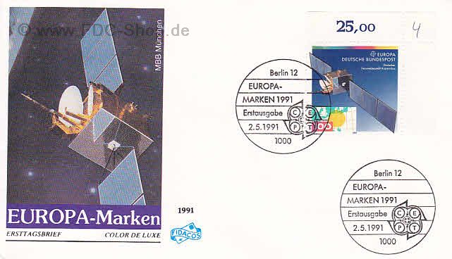 Ersttagsbrief BUND Mi-Nr: 1527, Europa: Europäische Raumfahrt (SS Berlin)
