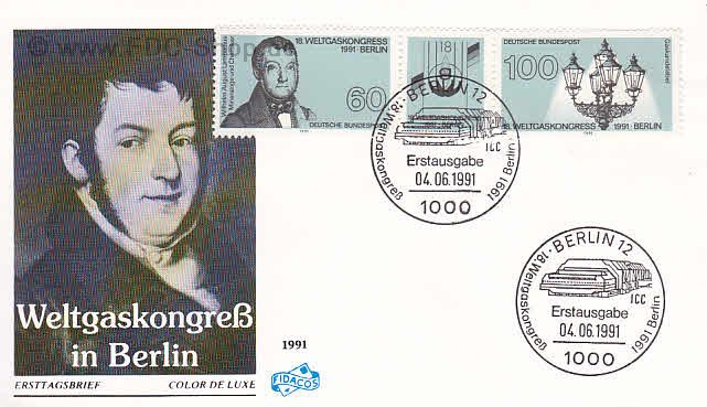 Ersttagsbrief BUND Mi-Nr: 1537-1538, Weltgaskongreß, Berlin (SS Berlin)