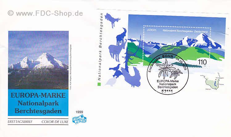 Ersttagsbrief BUND Mi-Nr: 2046, Europa: Natur- und Nationalparks; Nationalpark Berchtesgaden